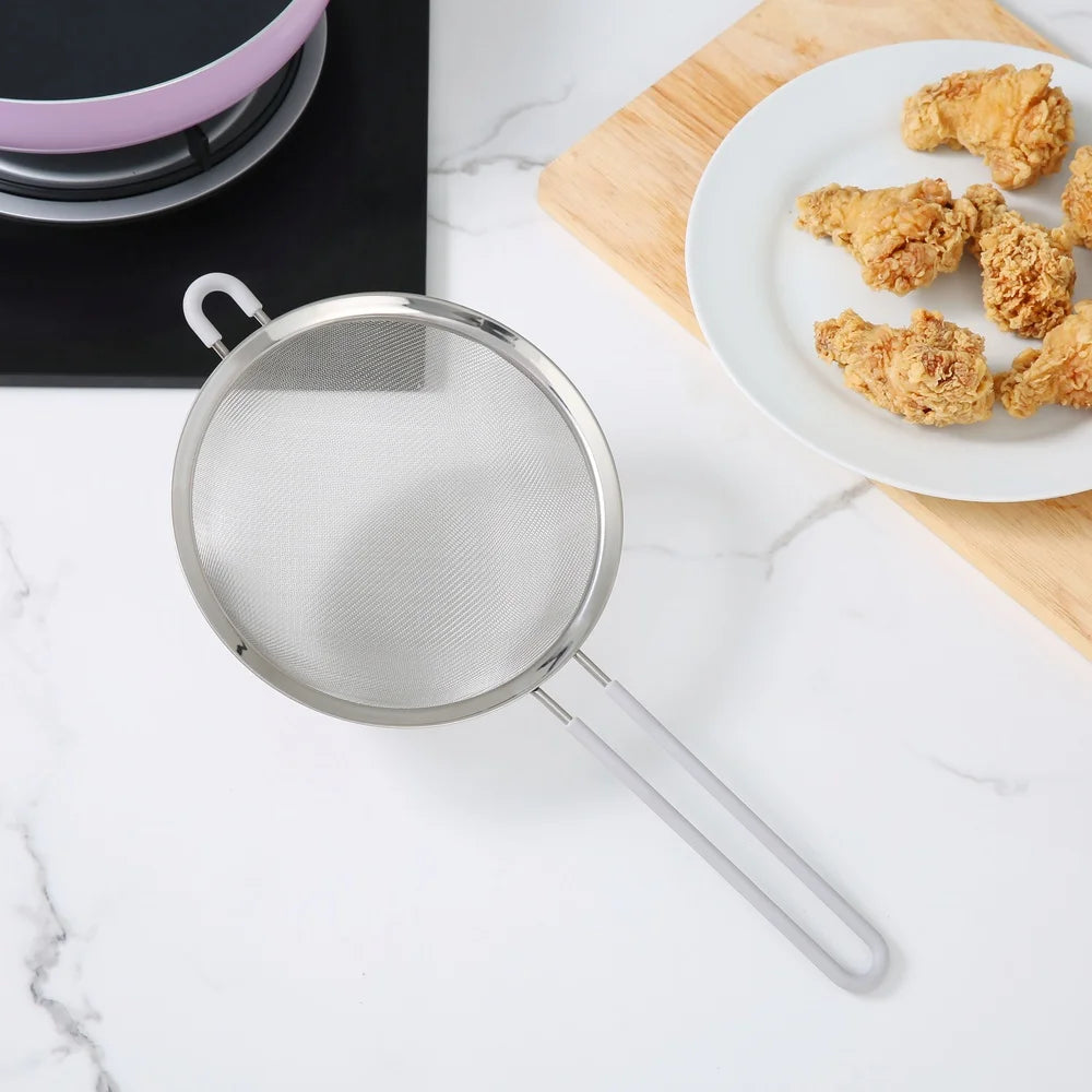 Stainless Steel Fine Mesh Strainer For Sifting Vegetables And Pasta