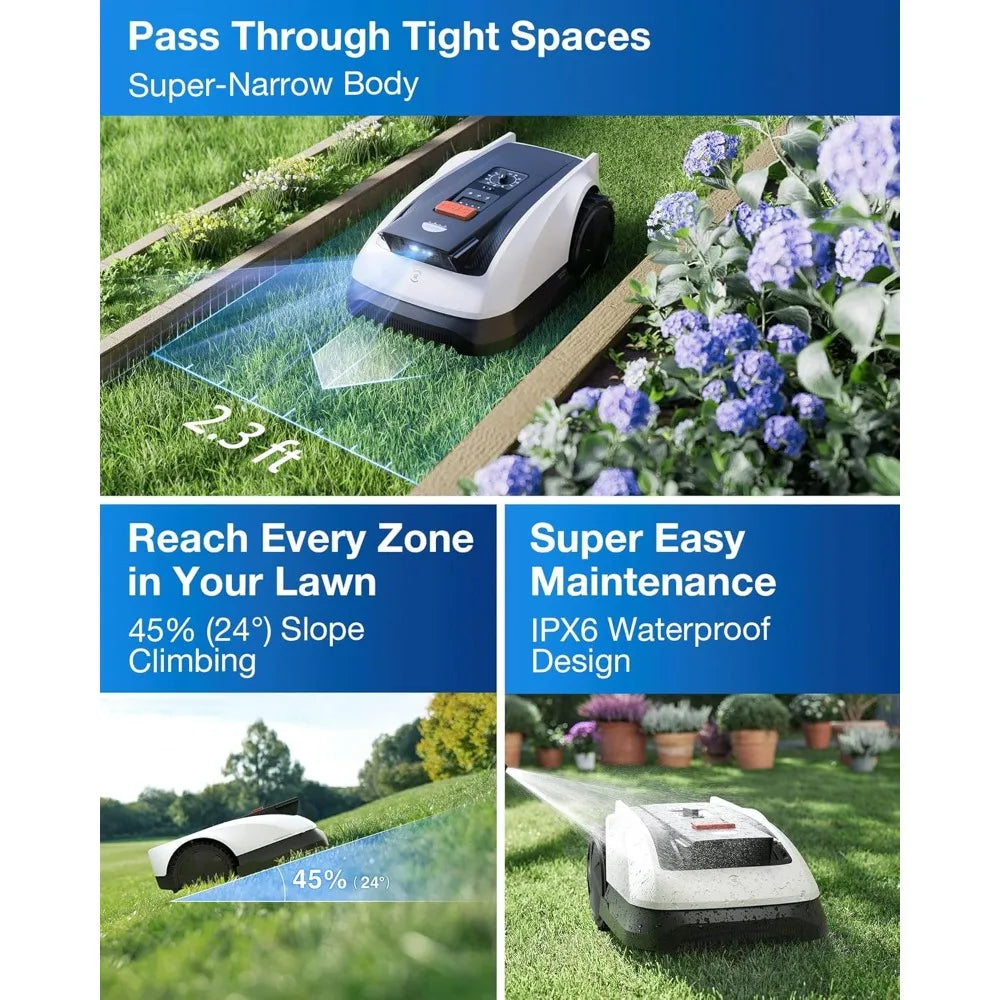 Goat O1000 RTK Robot Lawn Mower Perimeter Wire Free Vision
