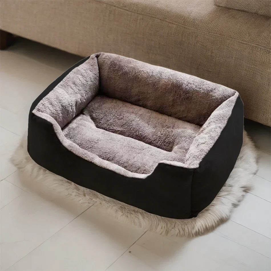 Cozy Plush Cat Bed For Cats And Kittens With House