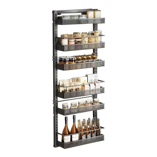 HiMISS 6Tier Over The Door Pantry Organizer With Adjustable Baskets