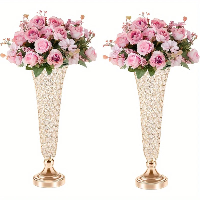 Modern Decorative Vases Set Of 2 For Centerpiece Home Decor