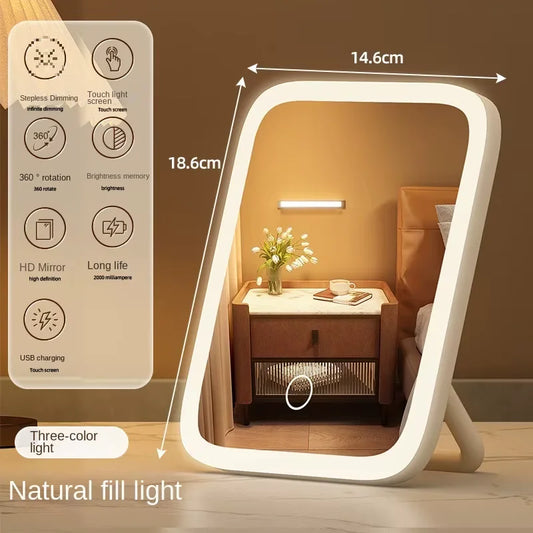 AEHOME LED Makeup Mirror With Light For Desk Dorm Room