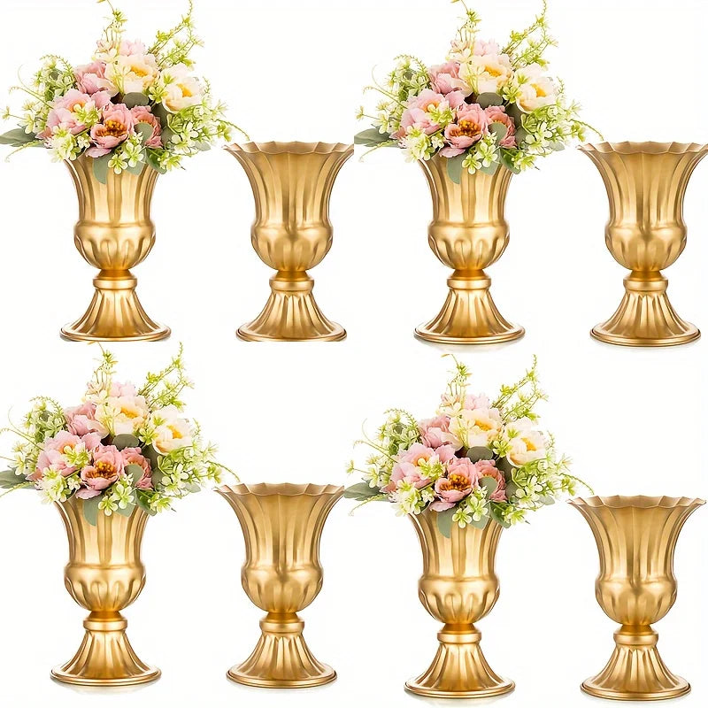 Metal Flower Vase For Garden Table Decor Decorative Home Accent