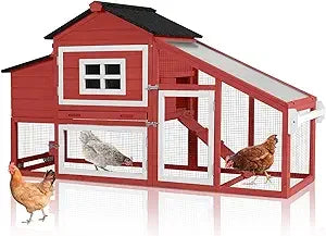 Certa Chicken Coop Outdoor With Wheels Hen House Wood Run