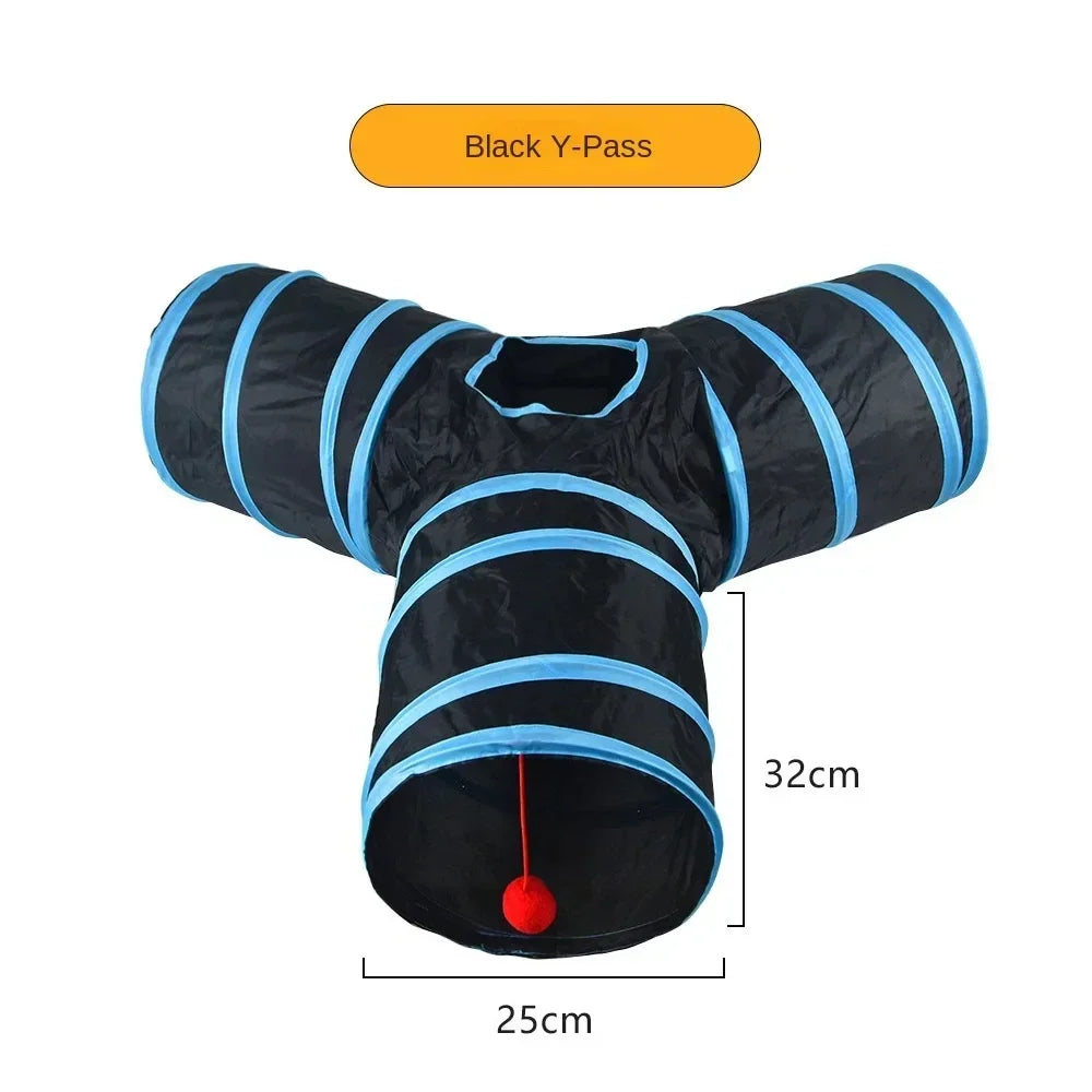 Breathable Cat Foldable Play Tunnel Cat Toy Indoor Fun