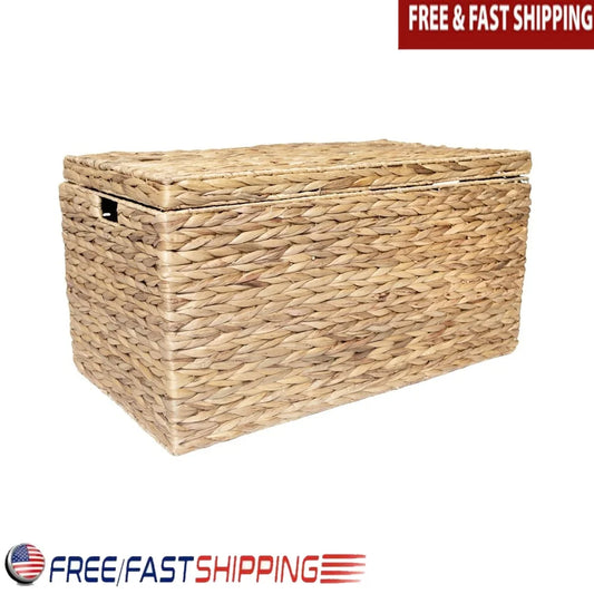 Fujian Natural Water Hyacinth Storage Trunk Woven Basket