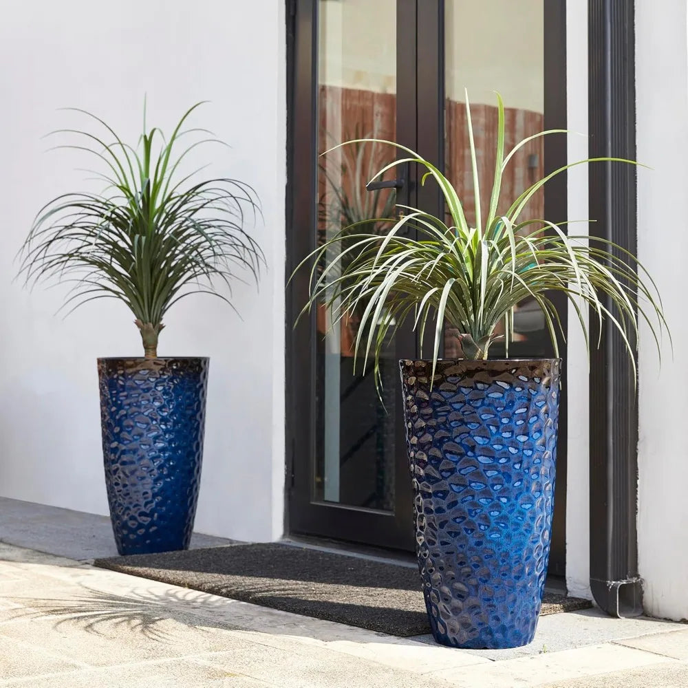 JIAOYING Modern Honeycomb Textured Planters Set Of 2