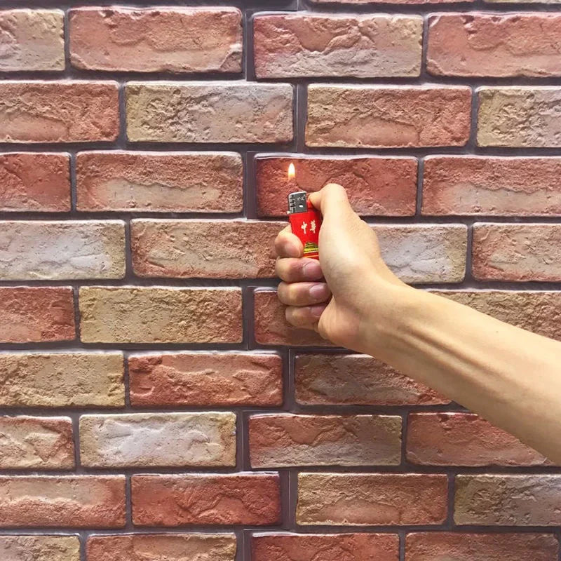3D Imitation Brick Wall Stickers Self Adhesive Waterproof Decoration