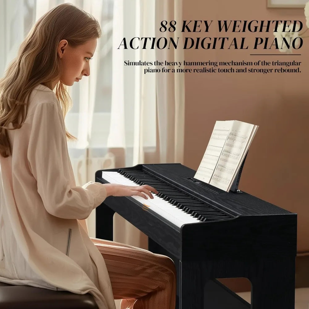 Guangbai 88 Key Weighted Keyboard Digital Piano MIDI USB
