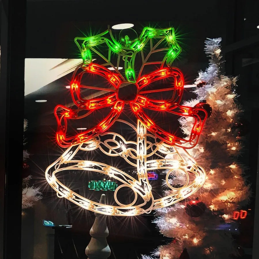 Electronic Christmas Window Silhouette Lights with 50 Incandescent Mini Lights