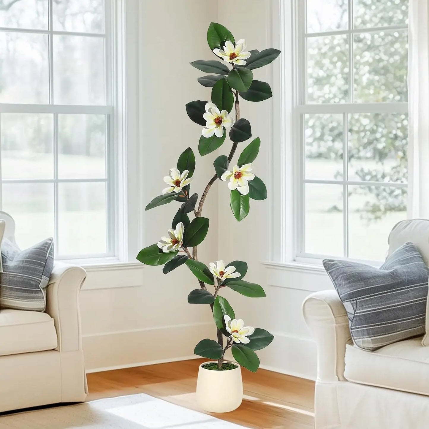 CN Guangdong Artificial Magnolia Tree Floor Plant Planter