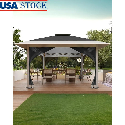Fujian Pop Up Gazebo Canopy Tent With Mosquito Netting