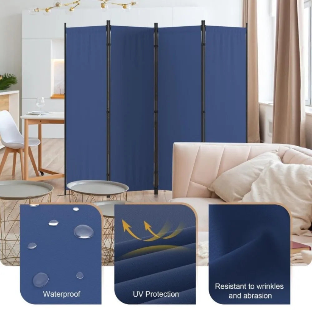 Hign-concerned 4 Panel Folding Privacy Screen Room Divider