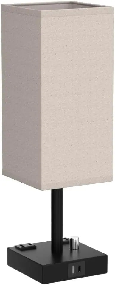 Fully Dimmable Nightstand Lamps Set Of 2 With USB Ports