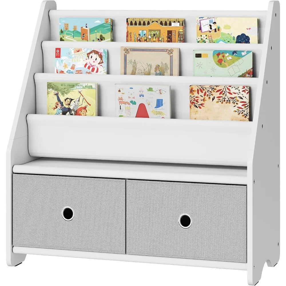 Hign Concerned Bookshelf And Toy Storage 4 Tier Bookcase
