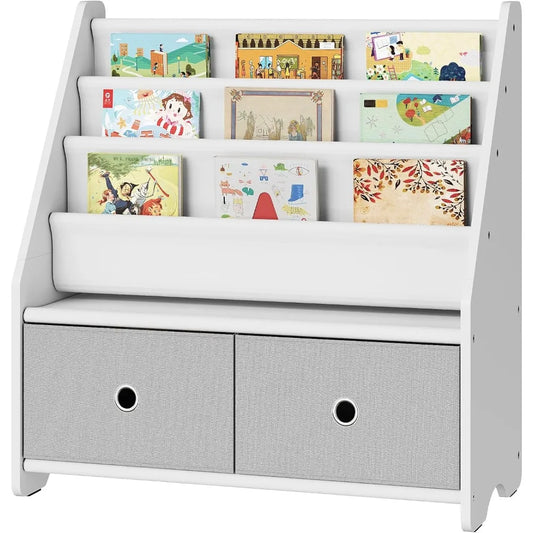 Hign Concerned Bookshelf And Toy Storage 4 Tier Bookcase