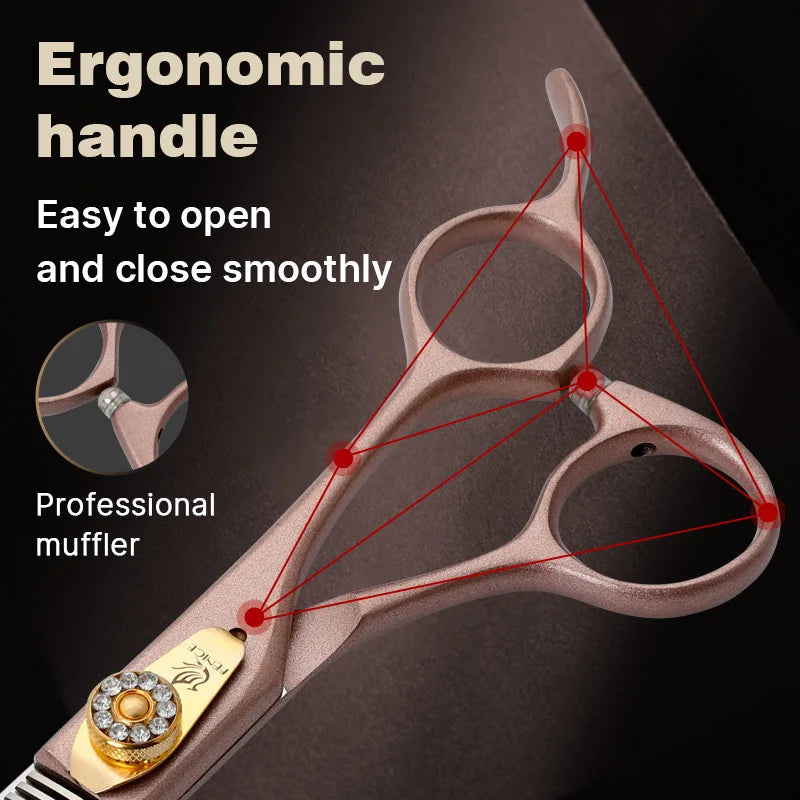Fenice JP440C Steel Thinning Scissors 35 Percent Pet Grooming