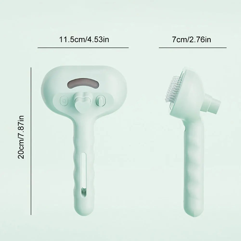 APWIKOGER 3 In 1 Cat Steam Brush With Release Button For Pets