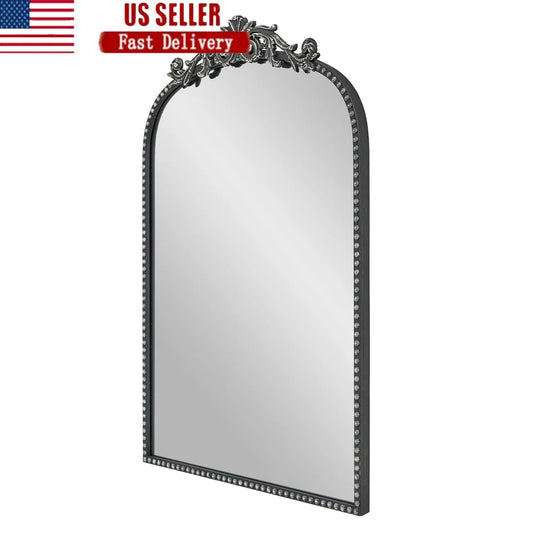 DUTRIEUX Elegant Filigree Arch Metal Wall Mirror Decor