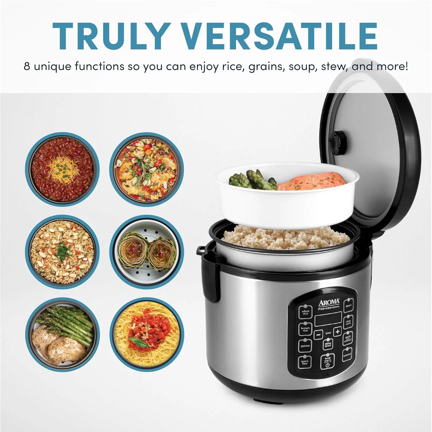 Digital Rice Cooker And Multicooker With Steamer Auto Keep Warm