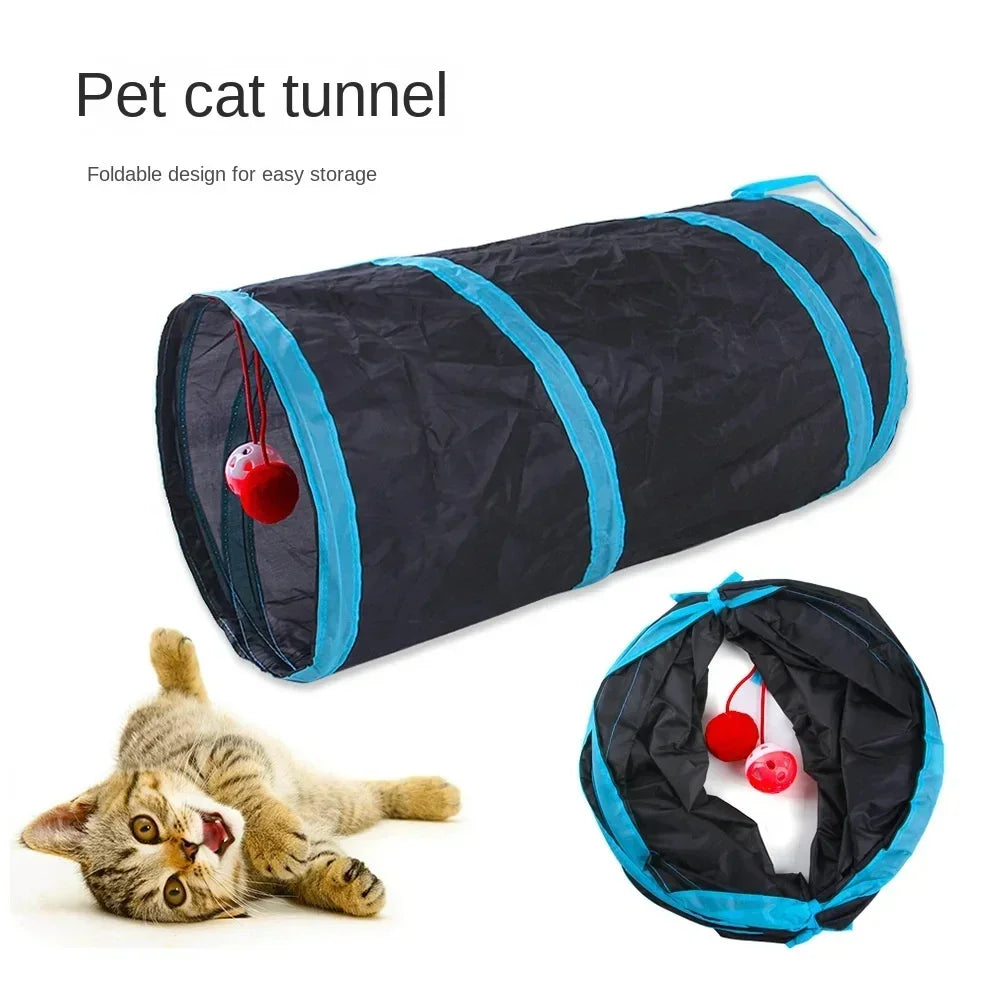 Breathable Cat Foldable Play Tunnel Cat Toy Indoor Fun