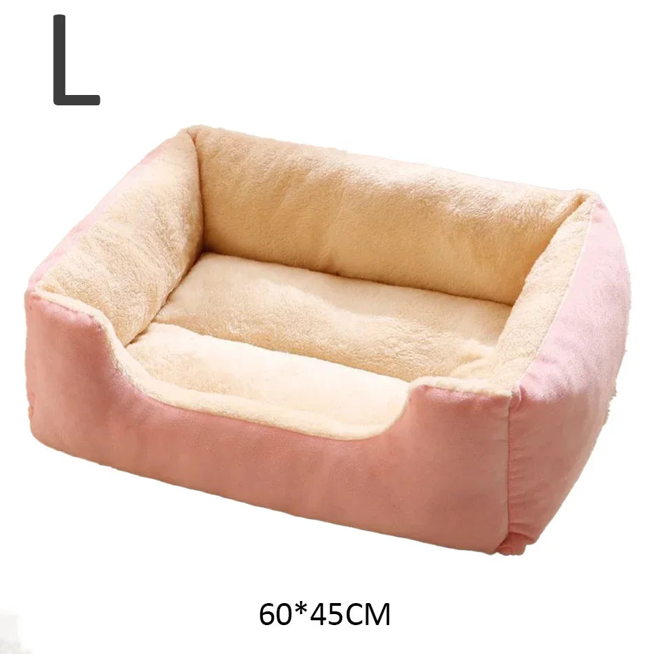 Cozy Plush Cat Bed For Cats And Kittens With House