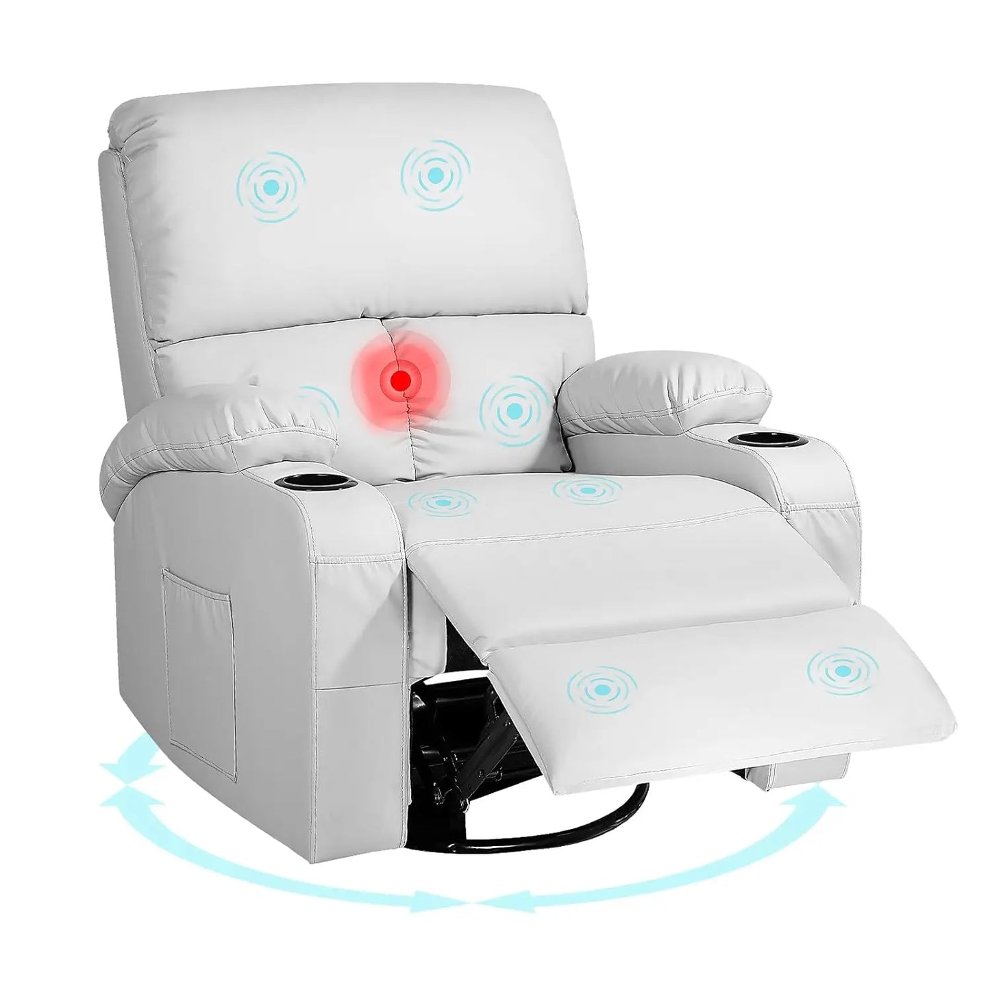 XIAOLANG Rocking Recliner Chair With Massage And Heat
