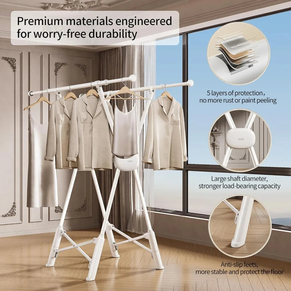 DAFIFY Heavy Duty Extendable Clothes Drying Rack With Two Modes