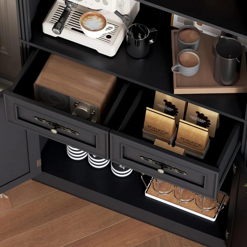 HUANZHUANG Set of 2 Bookshelves with Adjustable Shelves