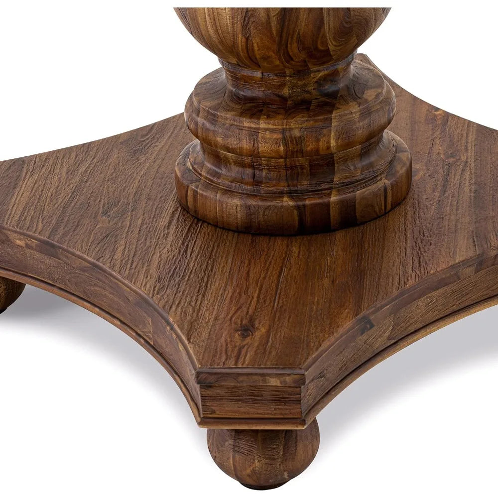 RBXC F2MZ7N04 7 Piece Round Dining Set With Pedestal Table And Chairs