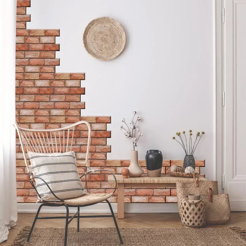 3D Imitation Brick Wall Stickers Self Adhesive Waterproof Decoration
