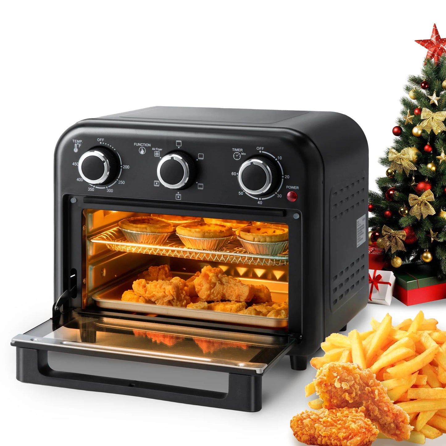 Deli 1300W Six In One Air Fryer Toaster Oven Convection