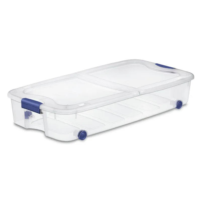 Hign-concerned Wheeled Storage Box Durable And Stackable For Home Storage