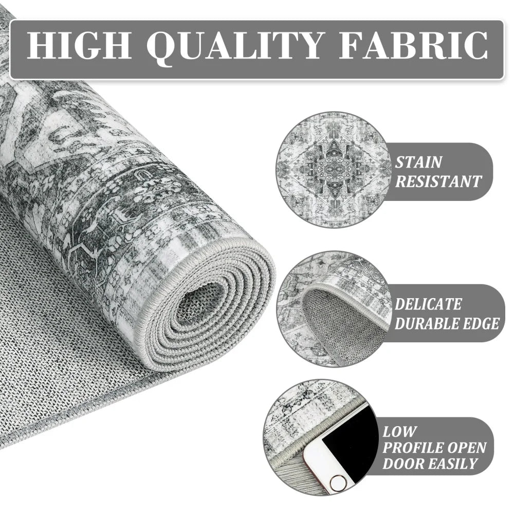 HobbyLane Washable Hallway Runner Rug Non Slip Entryway Carpet