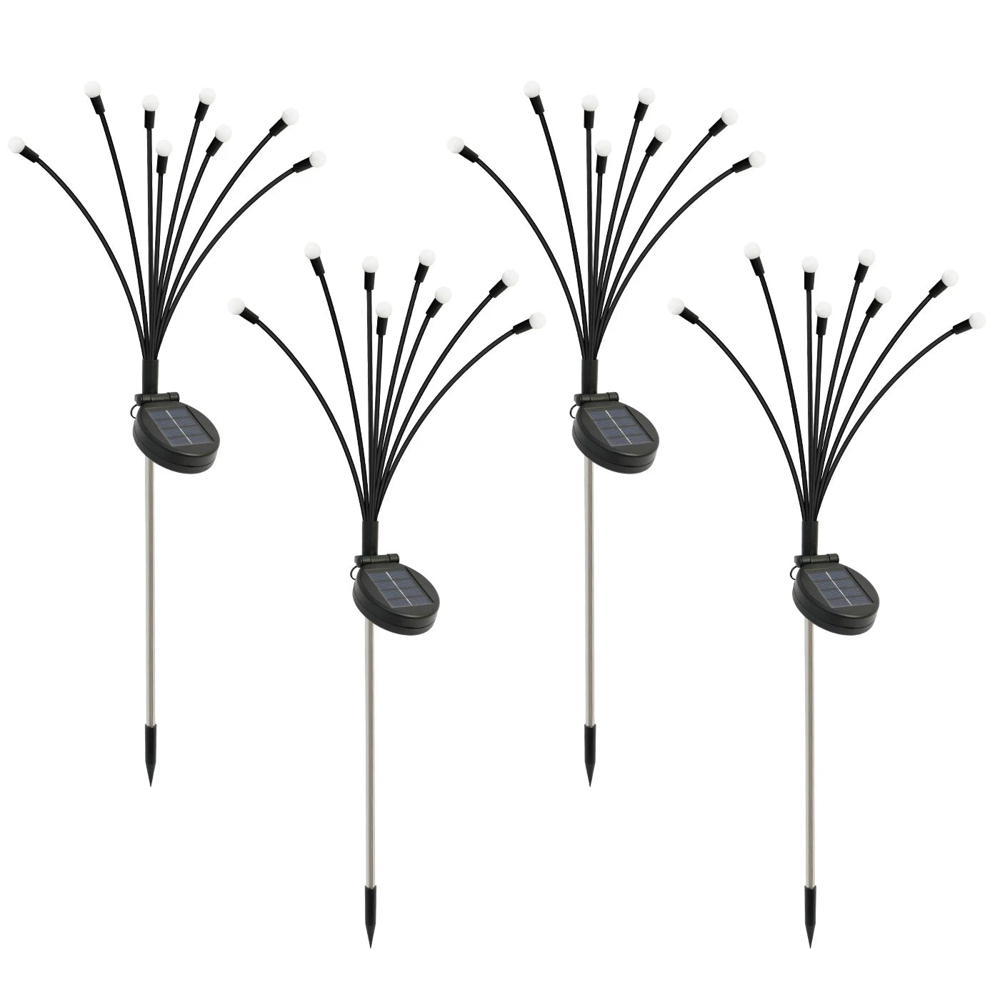 8-Head Solar Firefly Lights LED Outdoor Waterproof Garden Pathway