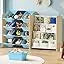 Hign Concerned Storage Organizer With Toy And Bookshelf