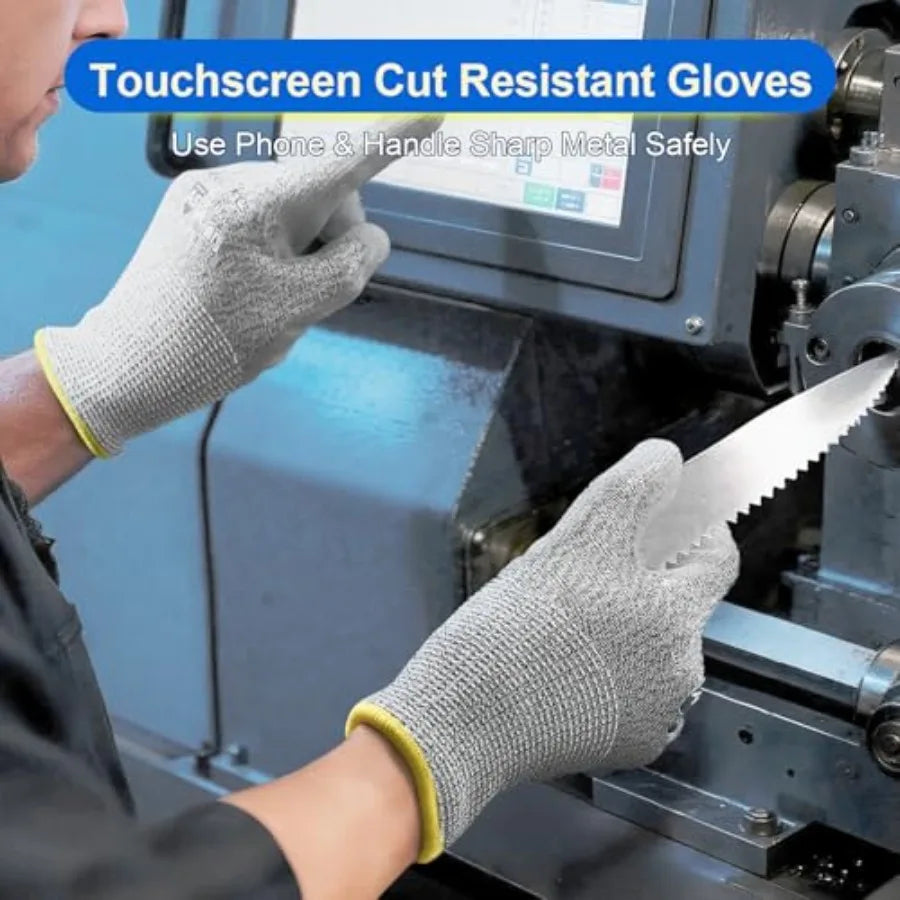 Cut Resistant Work Gloves EN 388 Level 4 PU Coated