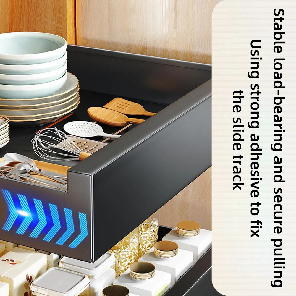 HiMIS Carbon Steel Pull Out Cabinet Organizer Drawers For Cabinets