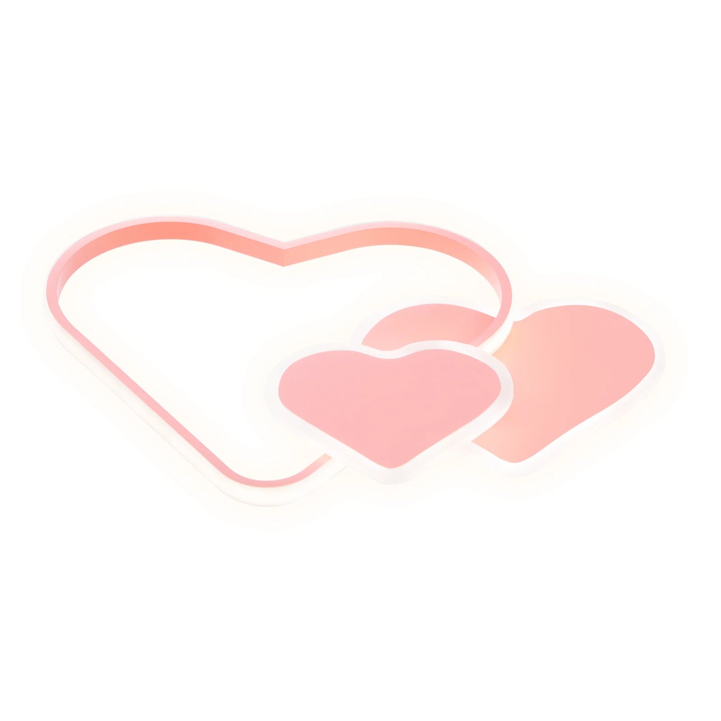 Heart Shaped LED Ceiling Lamp With Remote Control 3000K 6000K