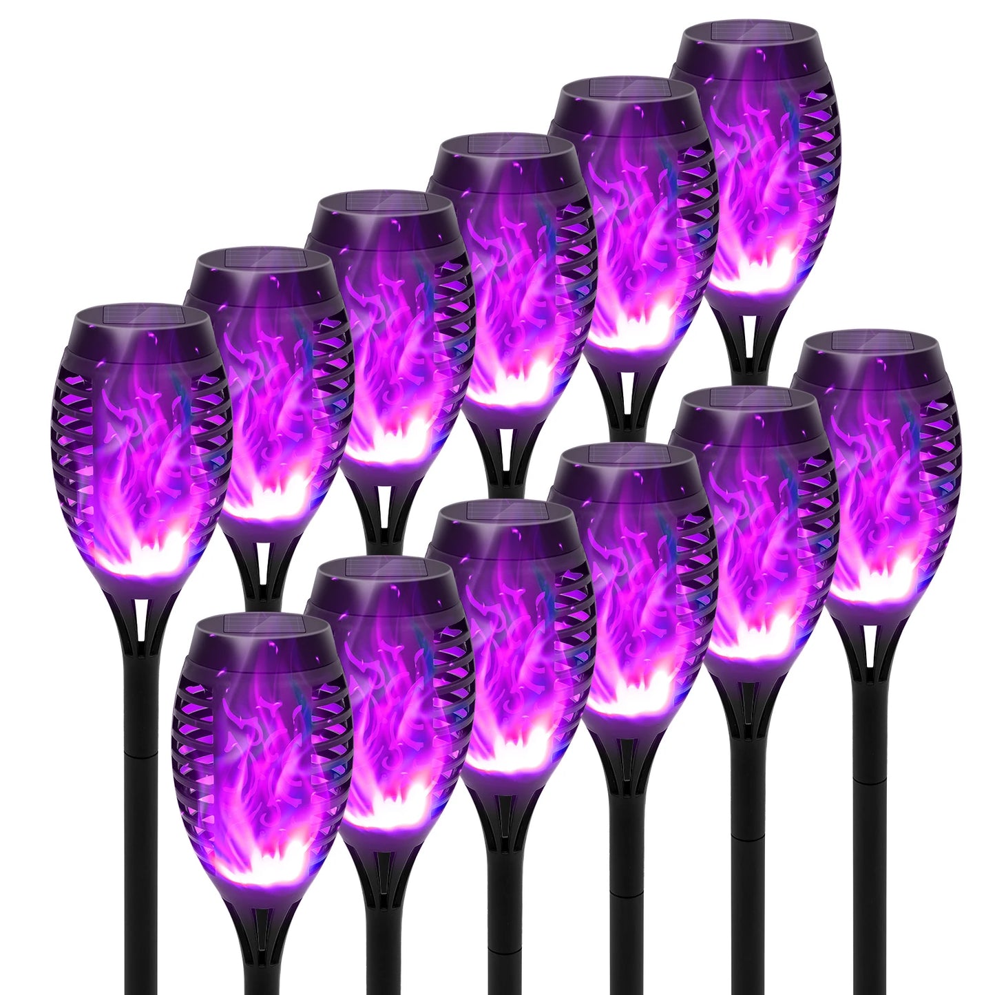 Solar Flame Light Outdoor Flickering Waterproof Garden Patio