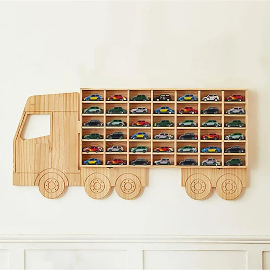 Hign-concerned Wooden Diecast Car Display Rack Holds Cars