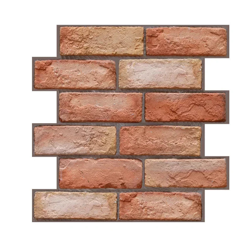 3D Imitation Brick Wall Stickers Self Adhesive Waterproof Decoration