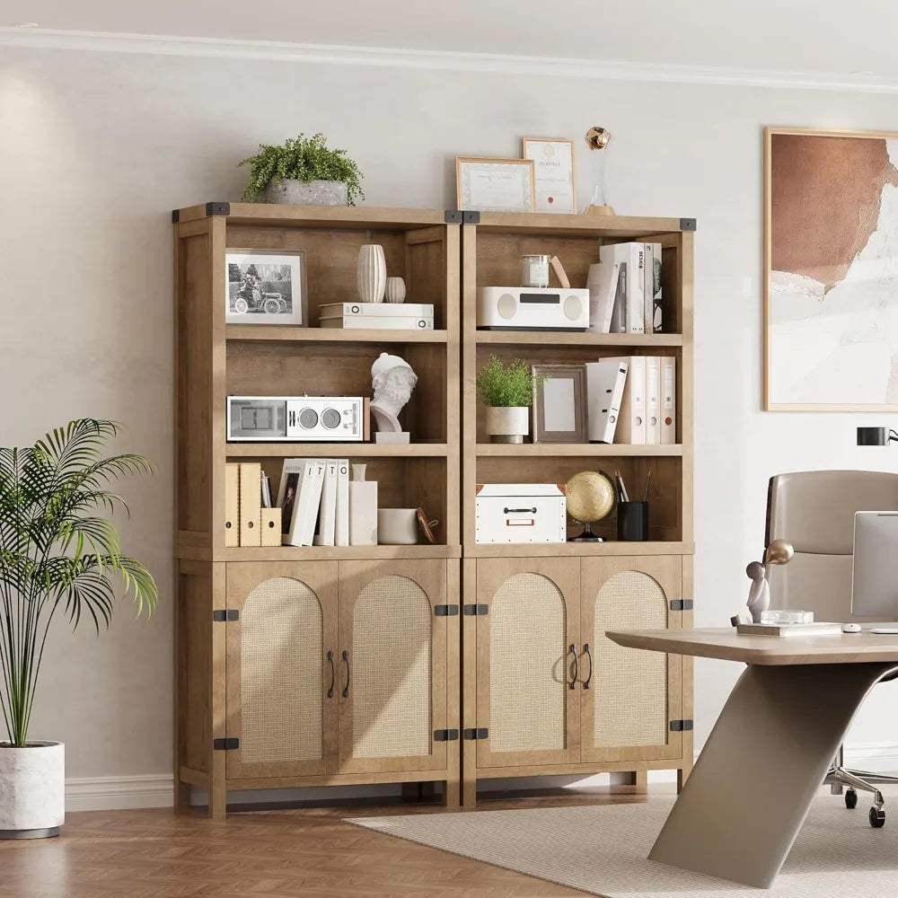 RBXCHignconcerned Tall Bookshelf Storage 5 Tier Cabinet