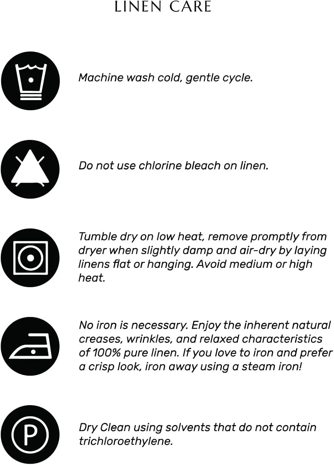 Solino Home Linen Tablecloth 100 Percent Pure Linen Machine Washable