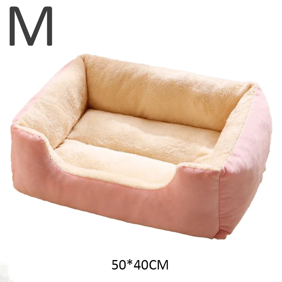Cozy Plush Cat Bed For Cats And Kittens With House