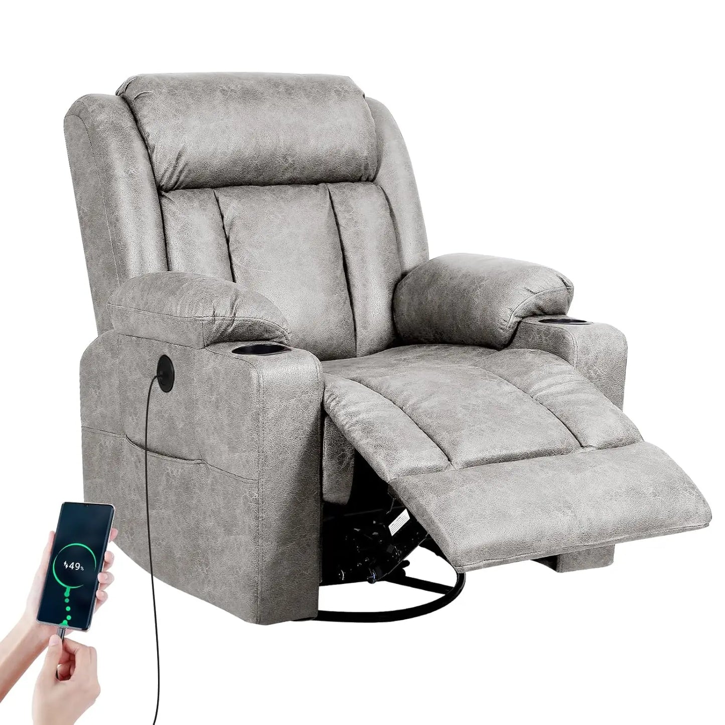 XIAOLANG Rocking Recliner Chair With Massage And Heat