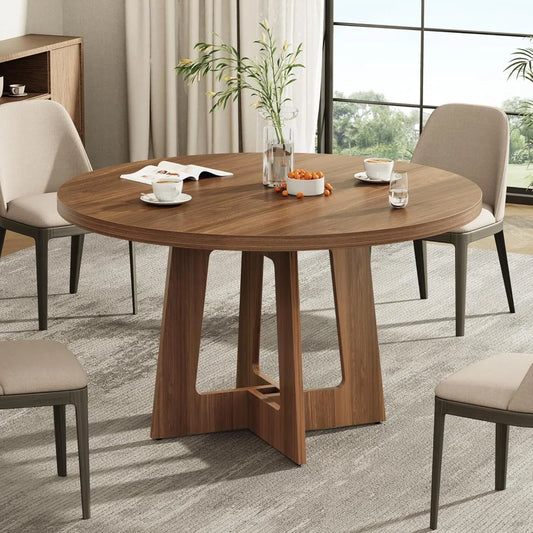 Color Round Dining Table For 4 Farmhouse Kitchen Wooden