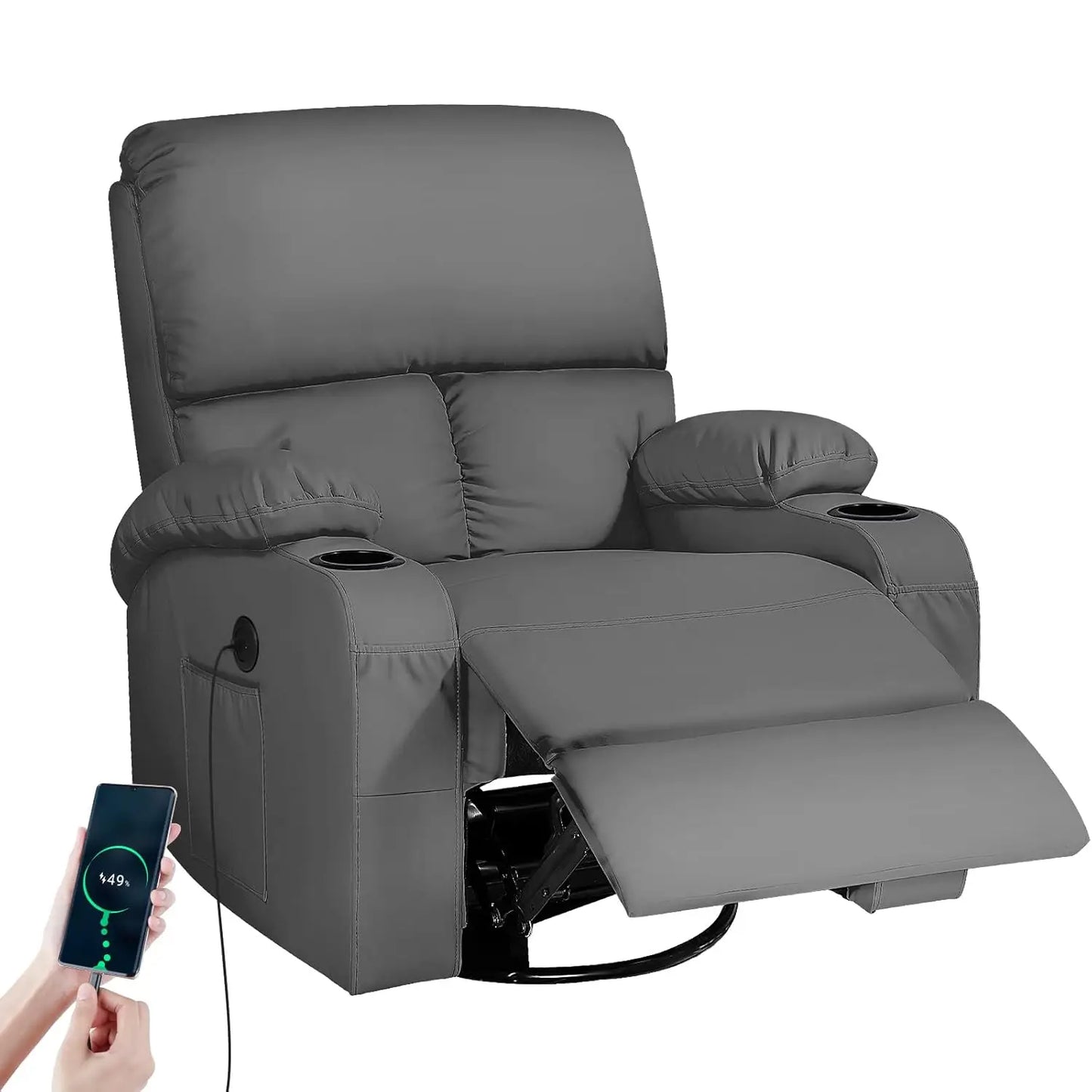 XIAOLANG Rocking Recliner Chair With Massage And Heat