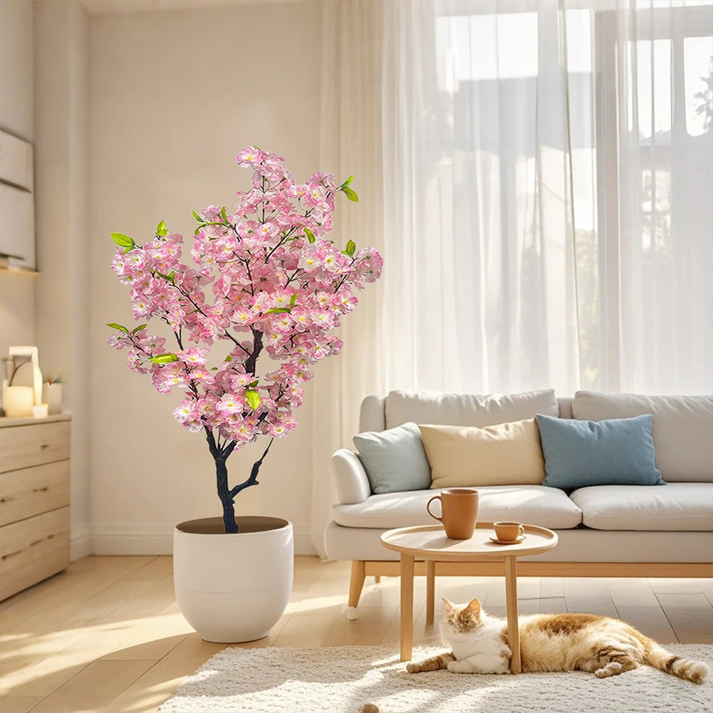 HiMISS Artificial Cherry Blossom Tree For Home And Office Decor