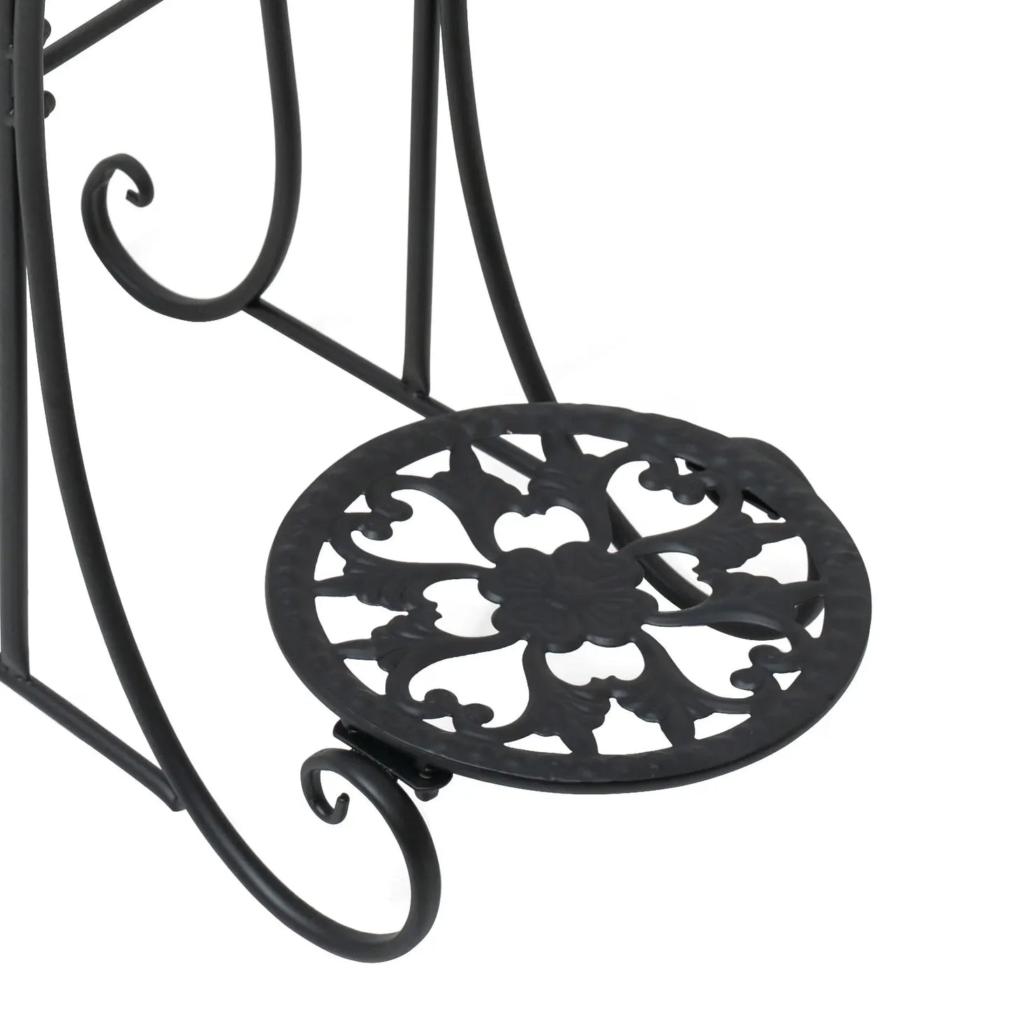 Hign-concerned 4 Tier Metal Flower Pot Plant Stand Indoor Outdoor